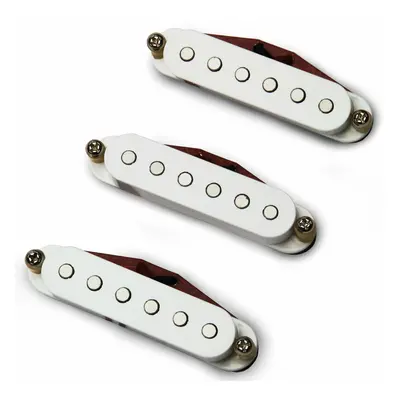 Bare Knuckle Pickups Boot Camp True Grit ST Set W White Pickups Chitarra