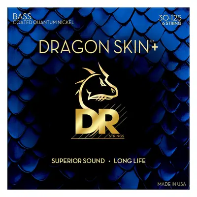 DR Strings Dragon Skin+ Coated Nickel 6-String Medium Corde Basso Corde