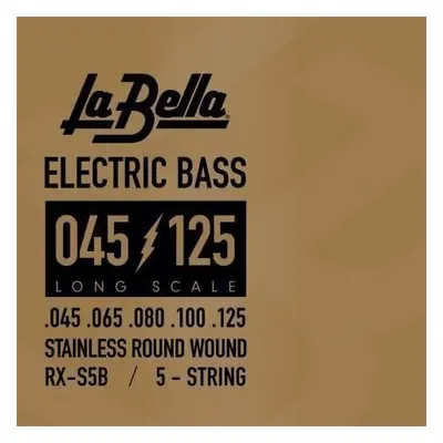 La Bella RX-S5B Bass RX Stainless Steel 45-65-80-100-125 Corde Basso Corde