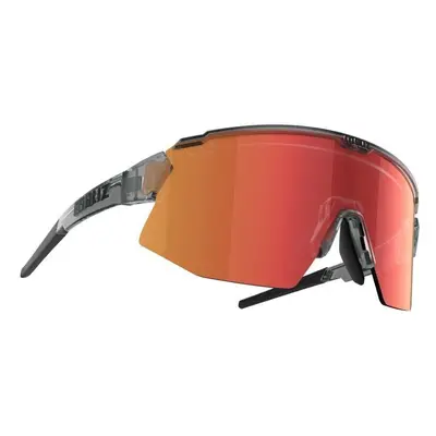 Bliz Breeze Transparent Dark Grey/Brown w Red Multi plus Spare Lens Orange Occhiali sportivi