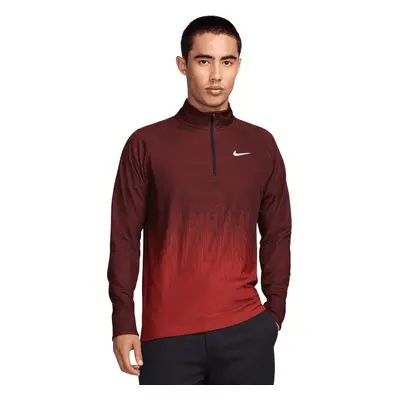 Nike Dri-Fit ADV Half-Zip Dragon Red/Burgundy Crush/White Felpa