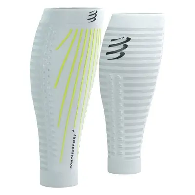 Compressport R2 Aero White/Safety Yellow Copri polpacci per corridori