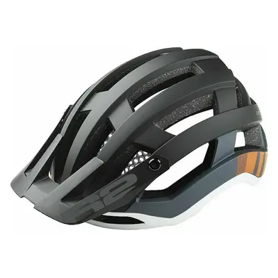 R2 Cross Helmet Black/Gray/White/Orange Casco da ciclismo