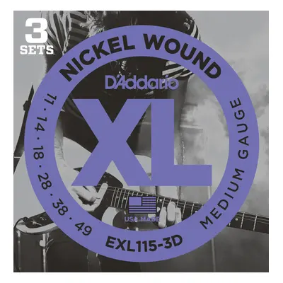 D'Addario EXL115-3D Corde Chitarra Elettrica