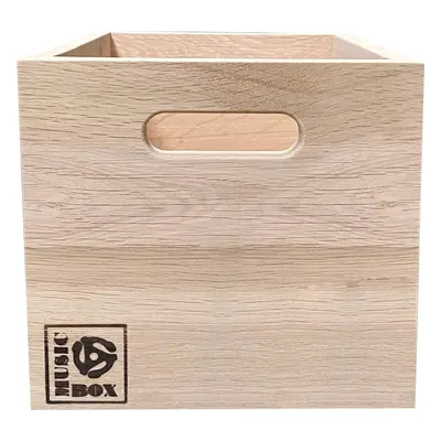 Music Box Designs 7" Vinyl Storage Box Singles Going Steady Scatola per dischi LP Natural Oak