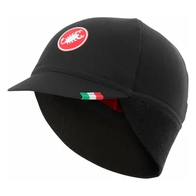 Castelli Difesa Thermal Cap Black Red Cappello