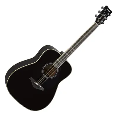 Yamaha FG-TA Black Chitarra Semiacustica Dreadnought