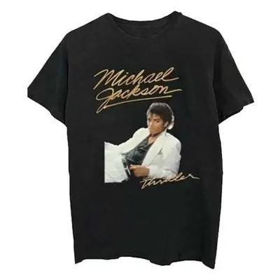 Michael Jackson Maglietta Thriller White Suit Unisex Black