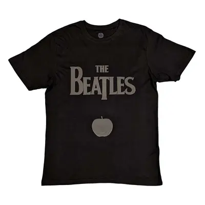 The Beatles Maglietta Drop T Logo & Apple Unisex Black