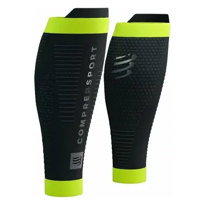 Compressport R2 3.0 Flash Black/Fluo Yellow Copri polpacci per corridori