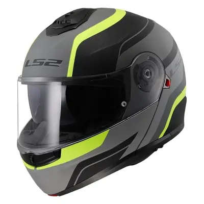 LS2 FF908 Strobe II Monza Matt Black/Hi-Vis Yellow Casco