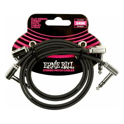 Ernie Ball Flat Ribbon Stereo Patch Cable cm Angolo - Angolo Cavo patch