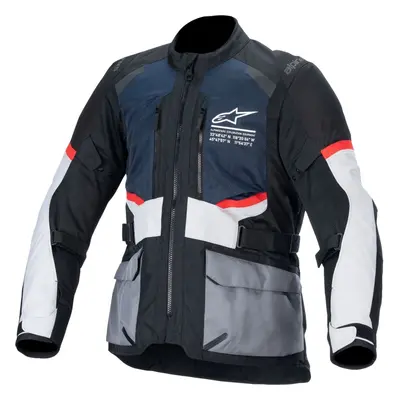 Alpinestars Andes Air Drystar Jacket Deep Blue/Black/Ice Gray Giacca in tessuto