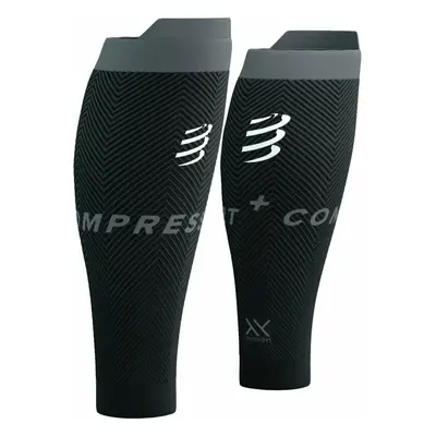 Compressport R2 Oxygen Black/Steel Grey Copri polpacci per corridori