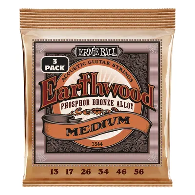 Ernie Ball Earthwood Medium Phoshor Bronze 3-Pack