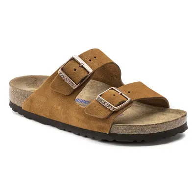 Birkenstock Arizona Soft Footbed Suede Leather Mink Narrow Fit