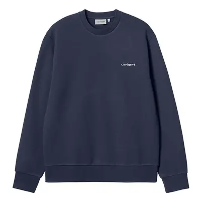 Carhartt WIP Script Embroidery Sweat Air Force Blue