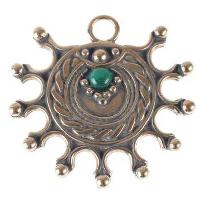 ciondolo (amuleto del sole) DEVANA - bronzo/malachite