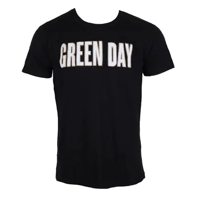 t-shirt metal uomo Green Day - Logo & Grenade Applique Slub - ROCK OFF - GDAPSLUB01MB