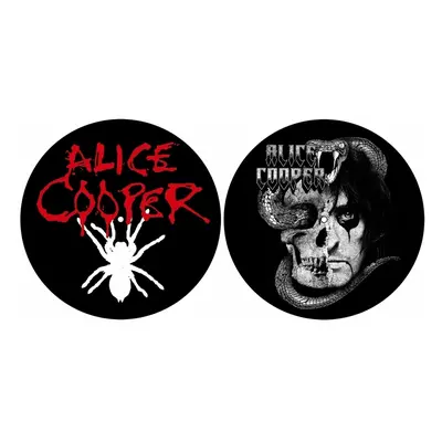 Tappetino per giradischi (set 2pcs) ALICE COOPER - RAGNO/TESCHIO - RAZAMATAZ