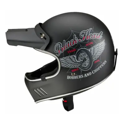 Casco BLACK HEART - Retron - Agerwheel Black - NERO