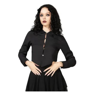 camicia donna a maniche lunghe KILLSTAR - Sofia - Nero