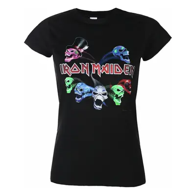 t-shirt metal donna Iron Maiden - LOTB Live Album Skulls - ROCK OFF - IMTEE106LB