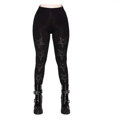 Pantaloni da donna (leggins) KILLSTAR - Night Terror - NERO