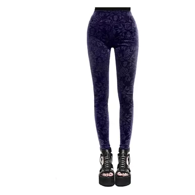 Pantaloni da donna (leggins) KILLSTAR - Bite Me - PRUGNA