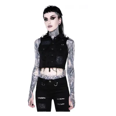 Gilet da donna KILLSTAR - Come Undone Denim Vest