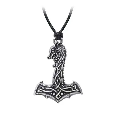 Collana con ciondolo ALCHEMY GOTHIC - Drakkar Hammer - Peltro