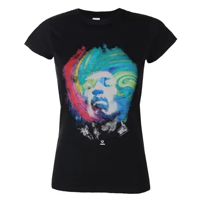 t-shirt metal donna Jimi Hendrix - Galaxy - ROCK OFF - JHXTS14LB