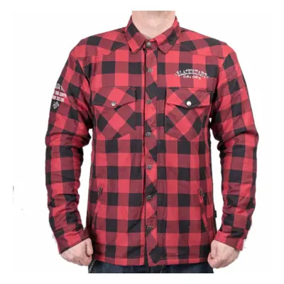 Camicia da moto (motoshirt) BLACK HEART - REGINALD T W-TEC - ROSSO