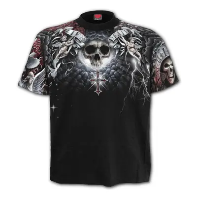 T-Shirt uomo - LIFE AND DEATH CROSS - SPIRAL - W032M105