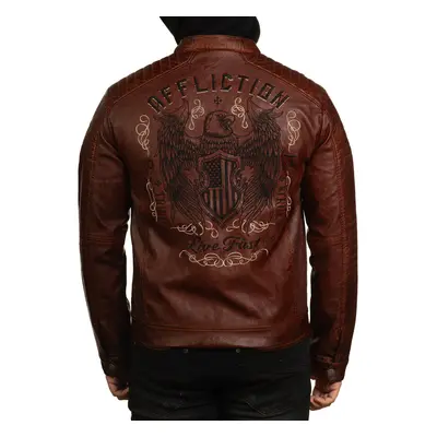 giacca da uomo AFFLICTION - CODE OF HONOR - BROWN