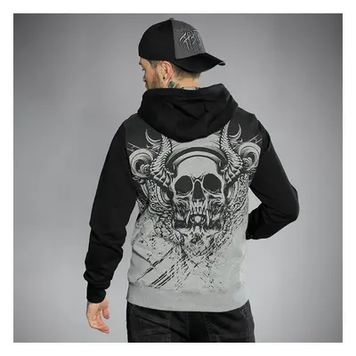 felpa con capuccio uomo - GRAPHIC SKULL - HYRAW - SP24-M20