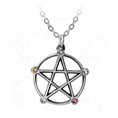 collare ALCHEMY GOTHIC - Wiccan Elemental Pentacle