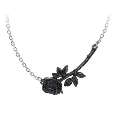 Collana con ciondolo ALCHEMY GOTHIC - Black Rose Enigma - Peltro