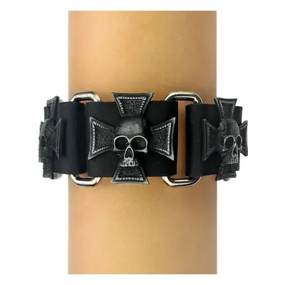 Bracciale TRIPLE SKULL CROSS