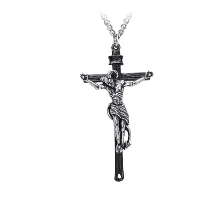 Collana con ciondolo ALCHEMY GOTHIC - Crucifaustan - Peltro