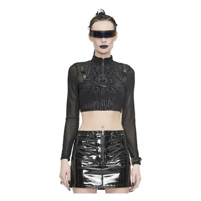 T-shirt gotica e punk donna - I am a Cyborg But That's Okay Cyberpunk Crop - DEVIL FASHION - TT1