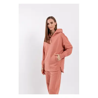 Felpa con cappuccio da donna Be Lenka Essentials - Salmon Pink