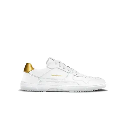 Barefoot Sneakers Barebarics Zing - White & Gold - Leather