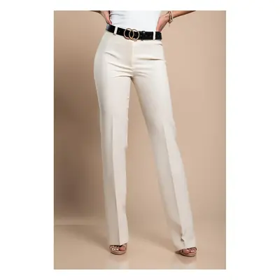 Pantaloni Eleganti Dal Taglio Dritto, Beige