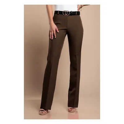 Pantaloni Eleganti Dal Taglio Dritto, Marrone