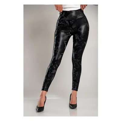 Leggings Con Fodera E Vita Ampia, Nero