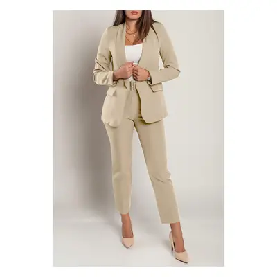 Completo Giacca E Pantaloni Eleganti, Beige