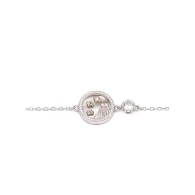 Bracciale Con Pendente, Gemelli, Argento