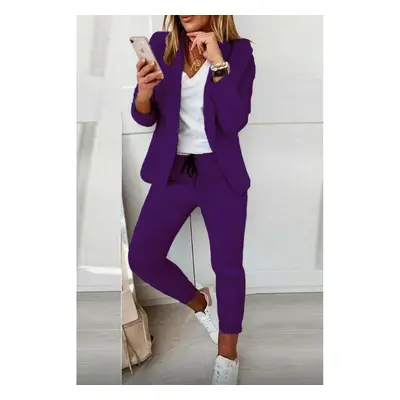 Completo Giacca Pantalone Elegante Estrena, Viola