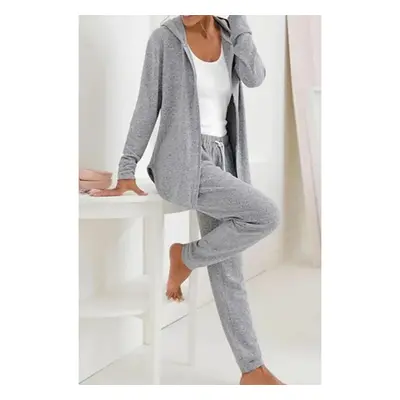 Completo Tuta Con Zip, Grigio Chiaro